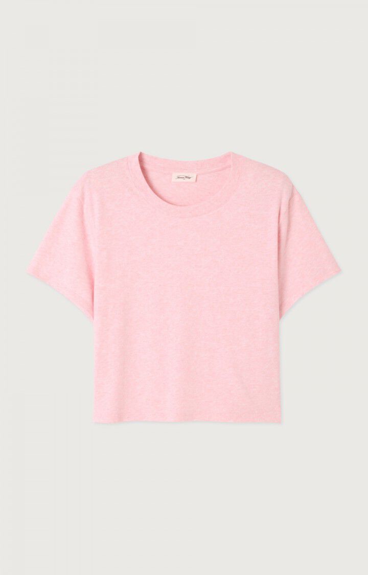 American Vintage | White T-Shirt - Round Neck Glacage-Chine