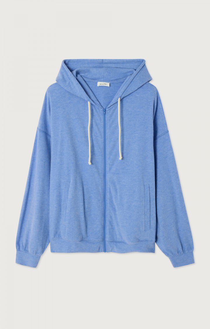 American Vintage | Unisex Zipped Jacket - Blue Peachskin