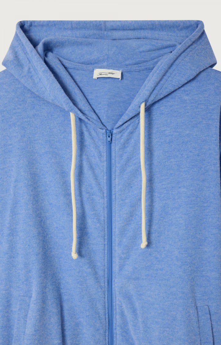 American Vintage | Unisex Zipped Jacket - Blue Peachskin