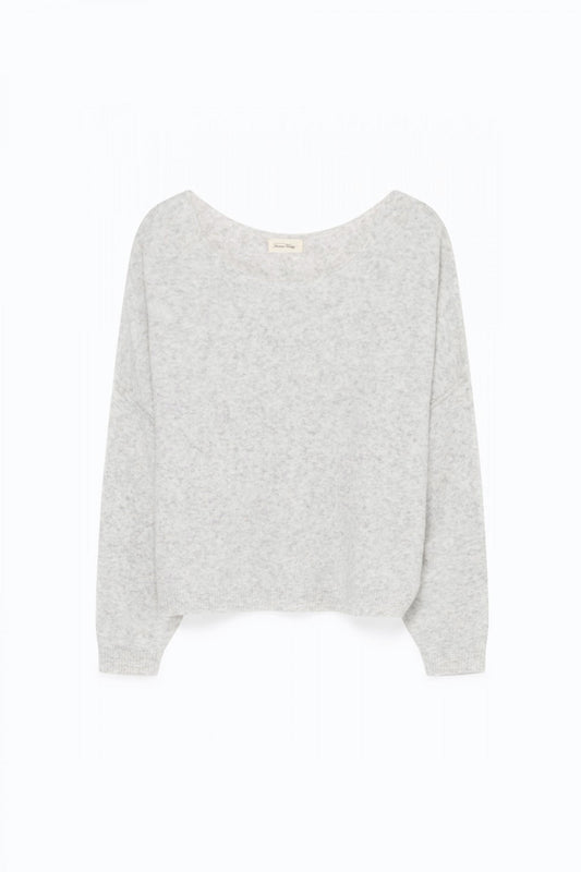 American Vintage | Oversized Knit Pullover - Heather Grey