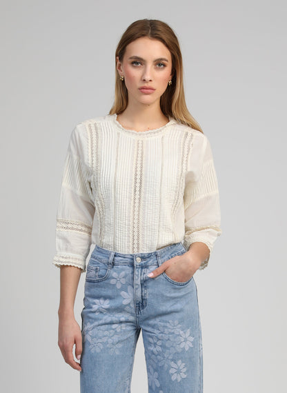 Blouse Samilou Ecru