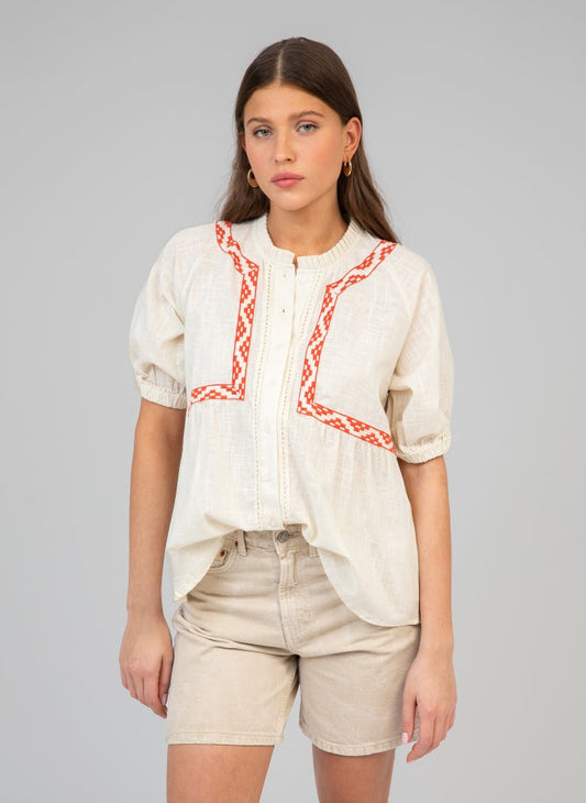 Blouse 48-28585-w Siamany Ecru