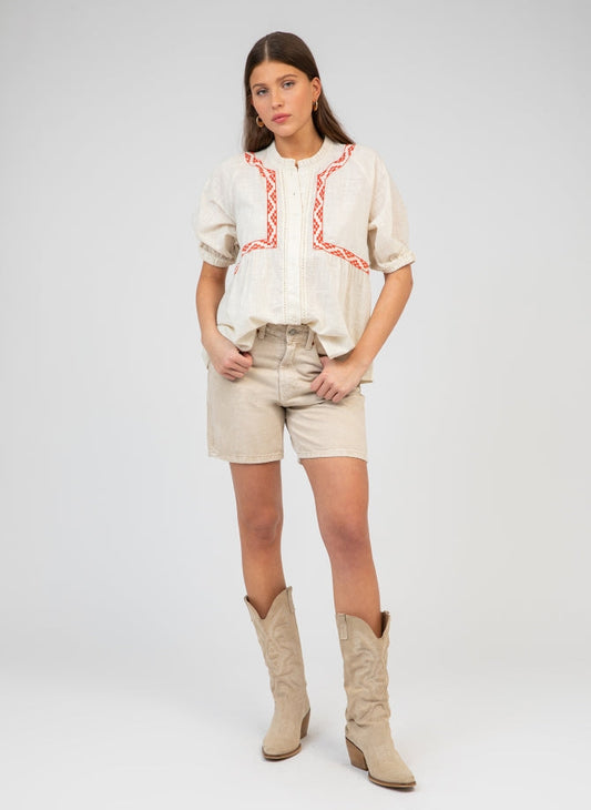 Blouse 48-28585-w Siamany Ecru