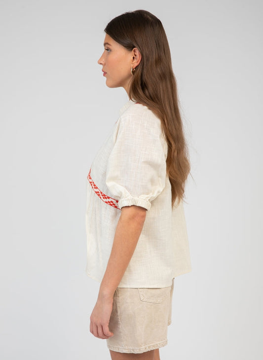 Blouse 48-28585-w Siamany Ecru