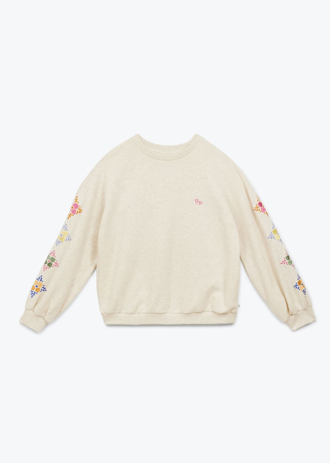 Sweatshirt Broderies Sw Sable-Chine-277