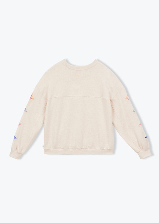 Sweatshirt Broderies Sw Sable-Chine-277