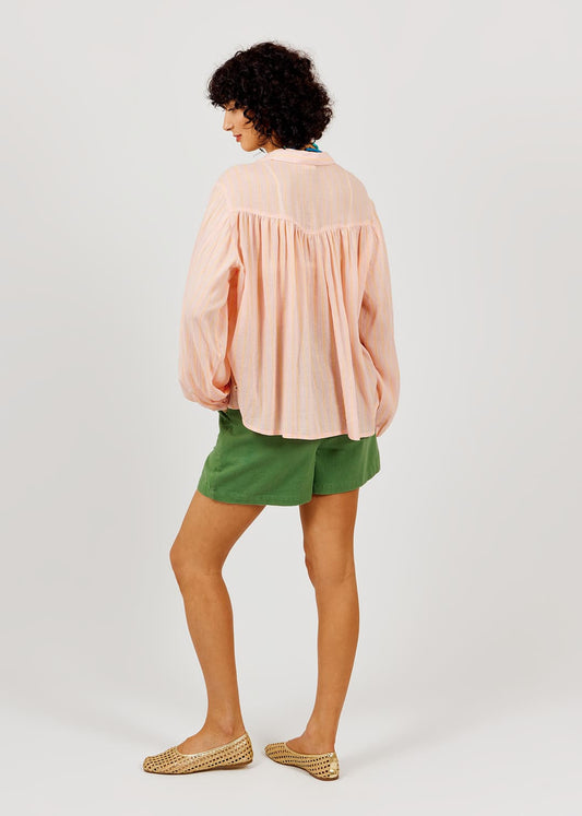 Blouse Rayures Fluo Shi Rose-13