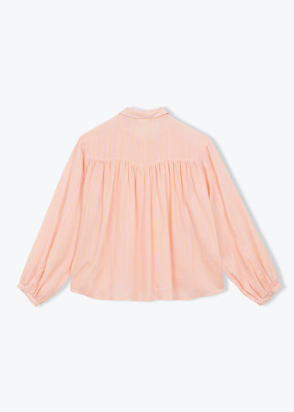 Blouse Rayures Fluo Shi Rose-13