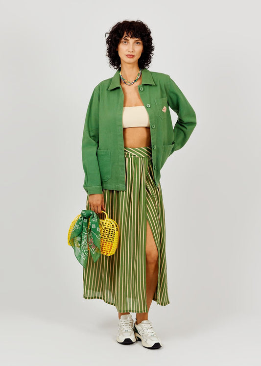 Skirt Rayures Fluo Skt Kaki-28