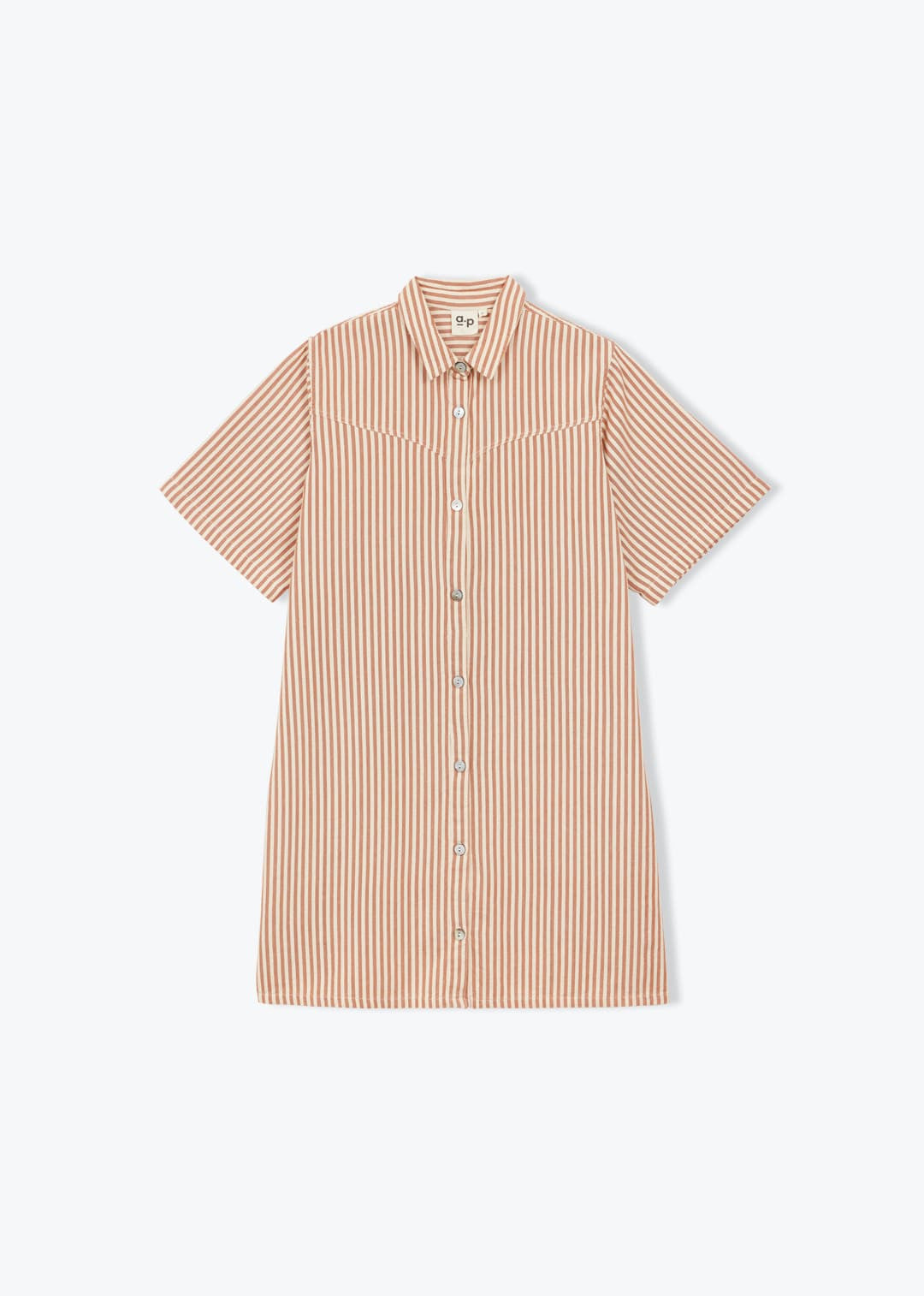 Dress Rayures Trans Dr Marron-75