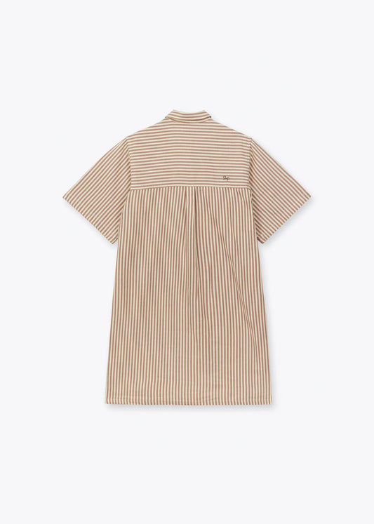 Dress Rayures Trans Dr Marron-75