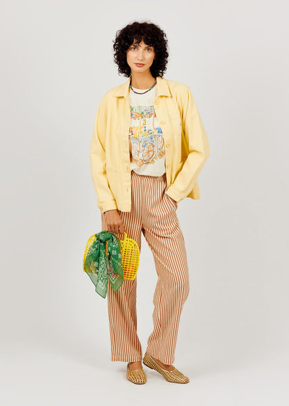 Pants Rayures Trans Pa Marron-75