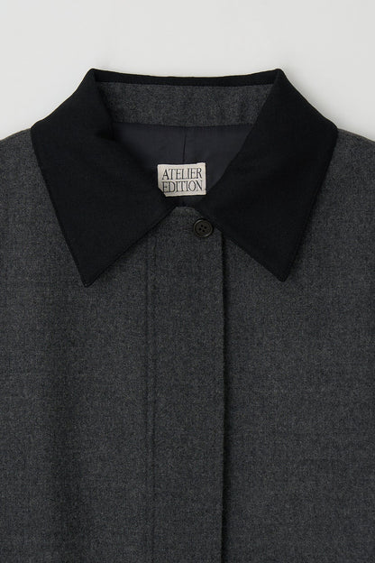Jacket Button Pocket J Charcoal
