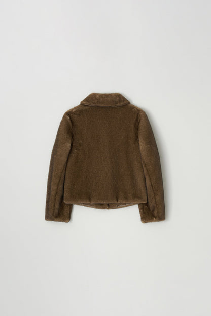 Jacket Eco Fur Jacket Brown