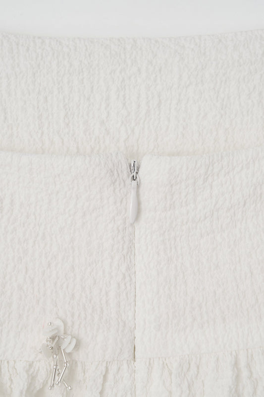 Blouse Embellish Top White