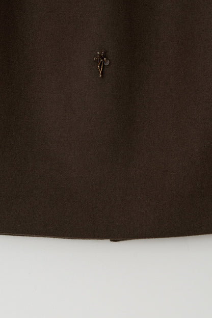 Skirt Aw24sk38 Flower Embe Pin Brown