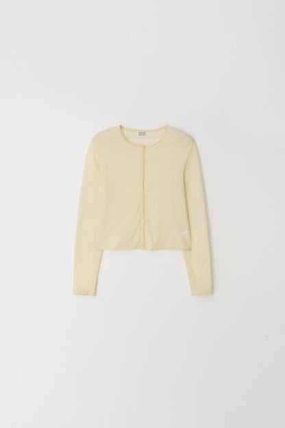 Atelier Edition | Layered Cardigan in Yellow - Sculptural Knit