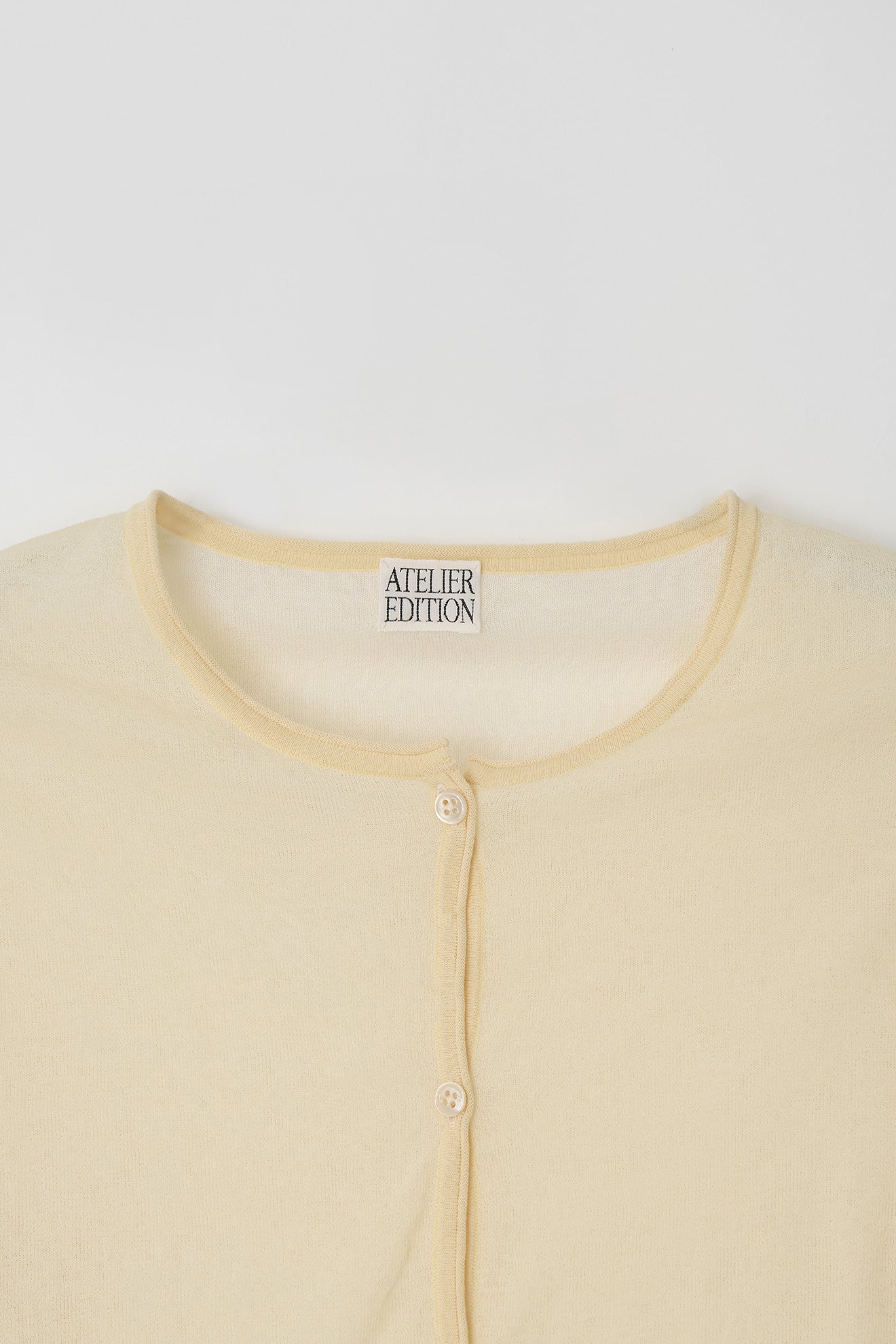 Atelier Edition | Layered Cardigan in Yellow - Sculptural Knit