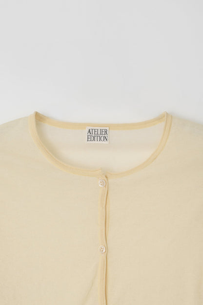 Atelier Edition | Layered Cardigan in Yellow - Sculptural Knit