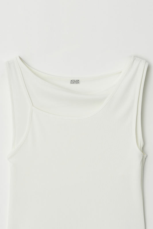 Blouse Layered Top Ivory