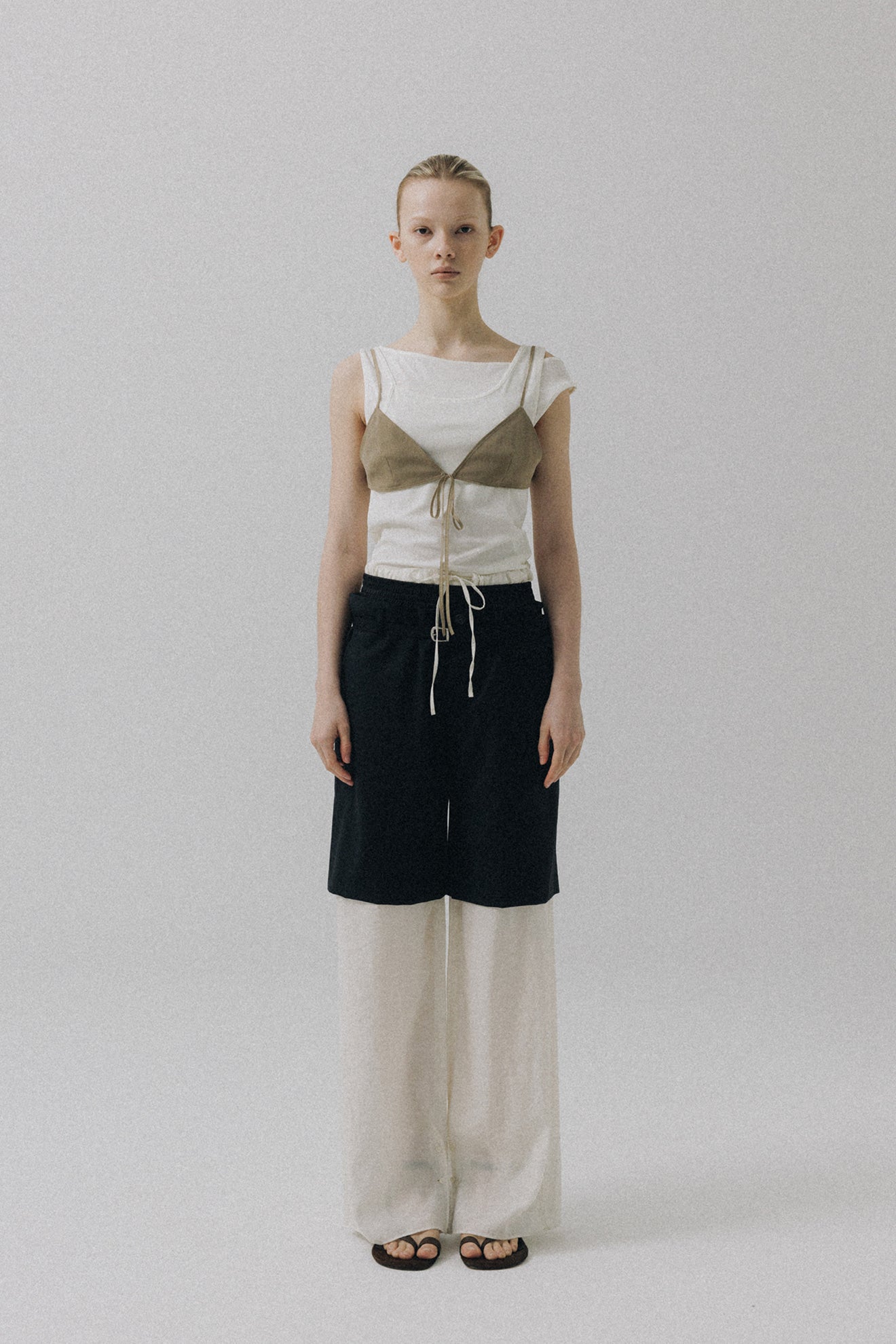 ATELIER EDITION | Layered Blouse Top in Ivory