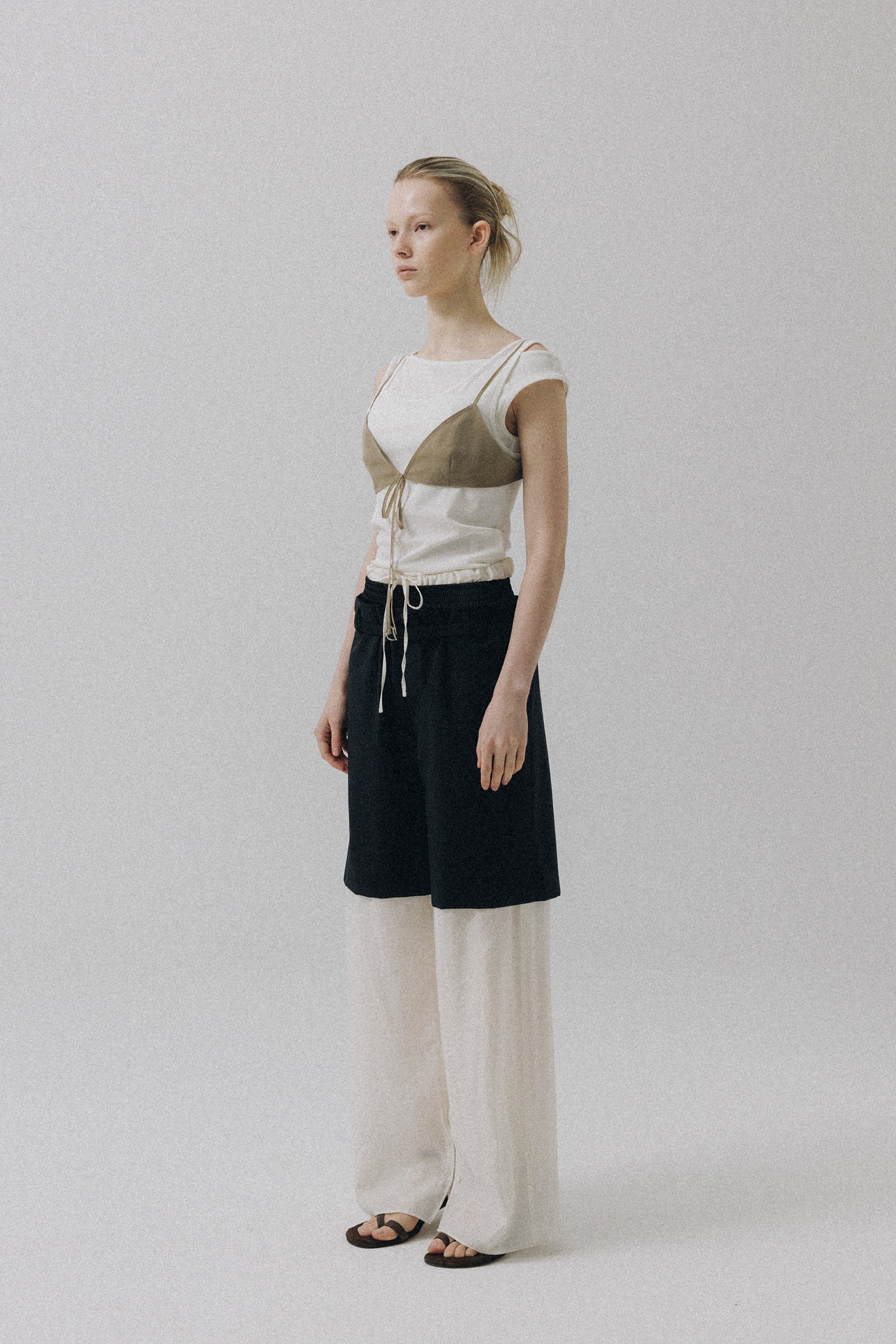 ATELIER EDITION | Layered Blouse Top in Ivory