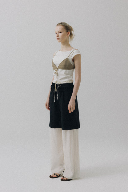 ATELIER EDITION | Layered Blouse Top in Ivory