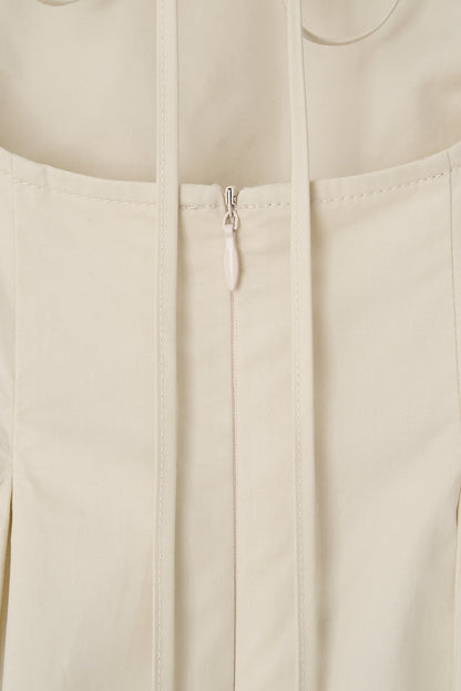 Dress Pleated Co Dress Beige