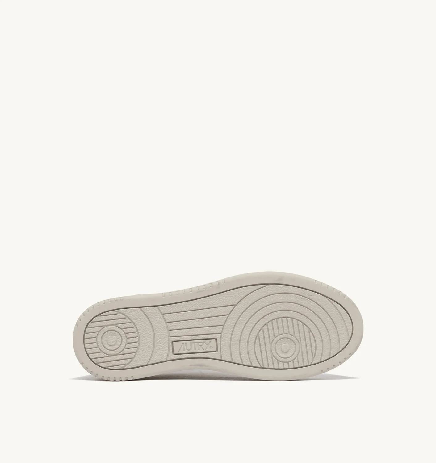 Autry | Medalist Low EL Sneaker - Leather Silver-White