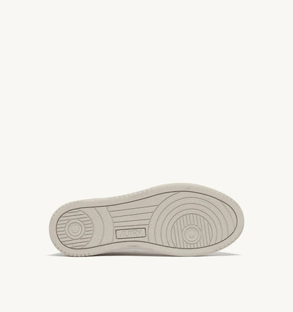 Autry | Medalist Low EL Sneaker - Leather Silver-White