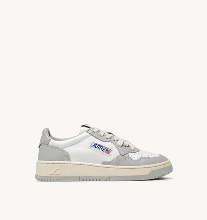 Autry | Medalist Low Sneaker - White & Vapor Leather White-Vapor