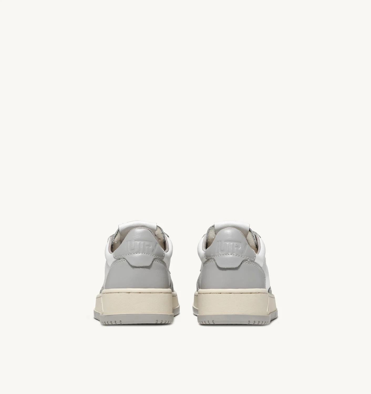 Autry | Medalist Low Sneaker - White & Vapor Leather White-Vapor