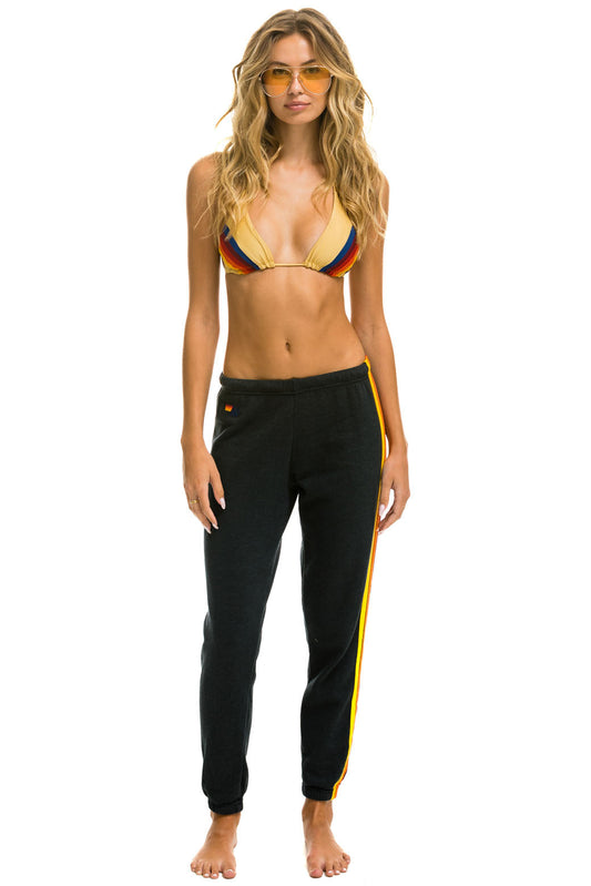 Pants 5 Stripe Sweat Wsprs5 Charcoal