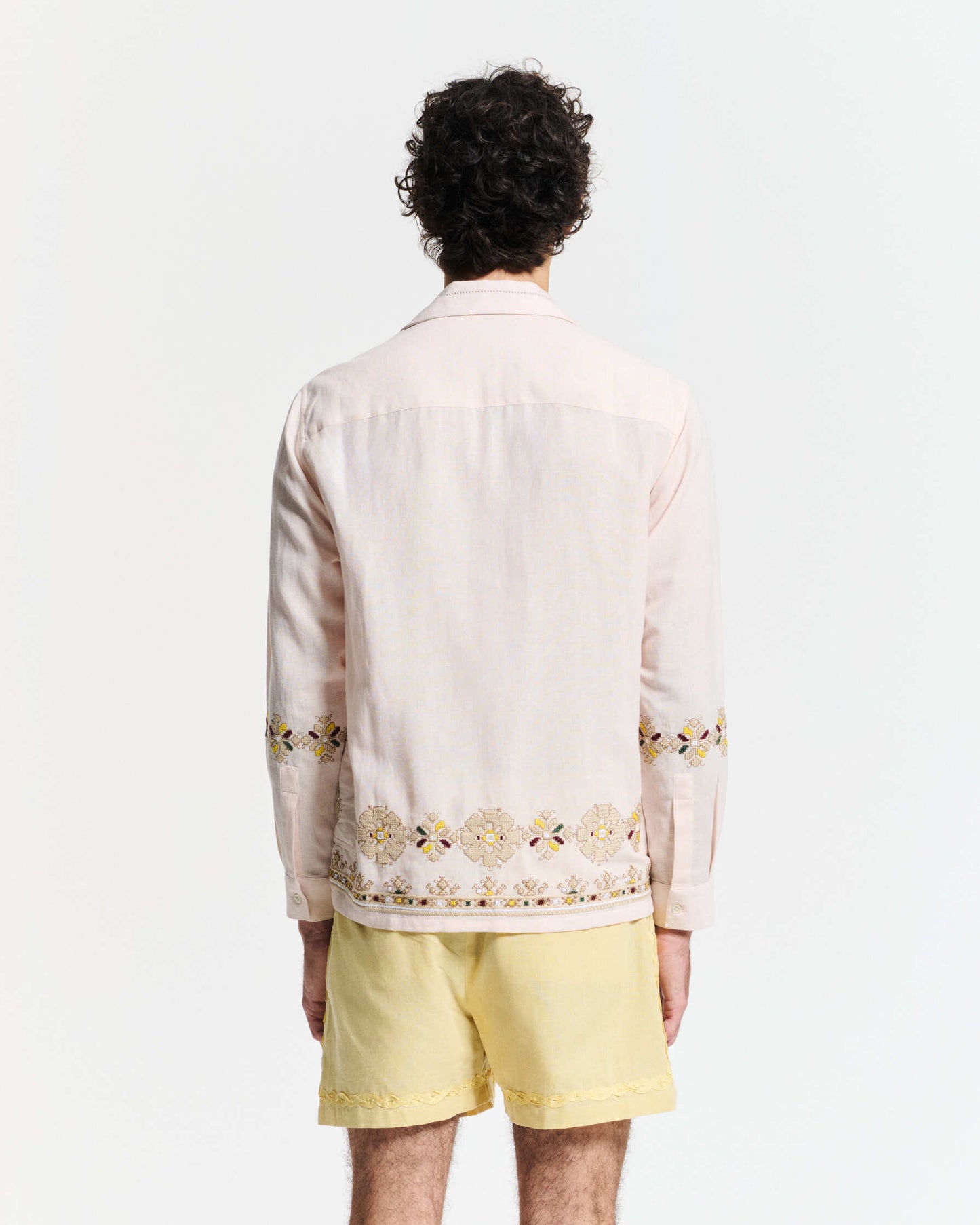 Baziszt | Cotton Poplin Button-Down Blouse - Soft Pink