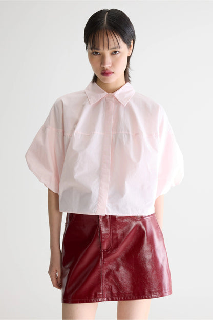 Women's Button-Down Blouse 100% Cotton Poplin - Dusk