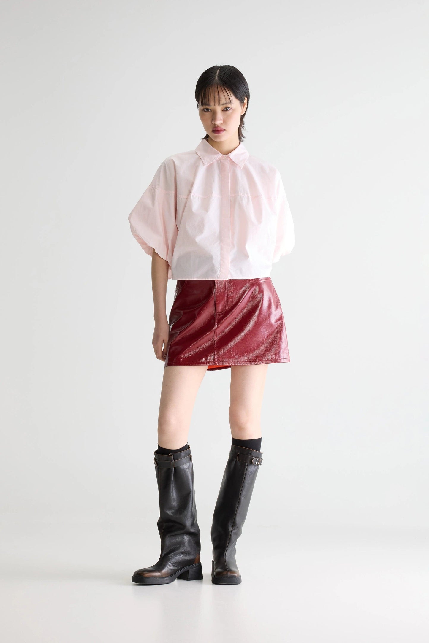 Women's Button-Down Blouse 100% Cotton Poplin - Dusk