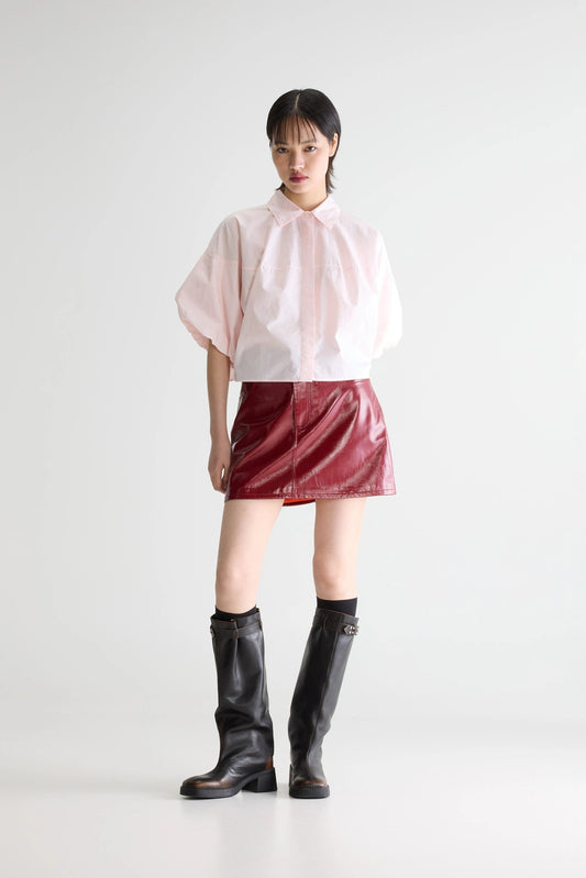 Women's Button-Down Blouse 100% Cotton Poplin - Dusk