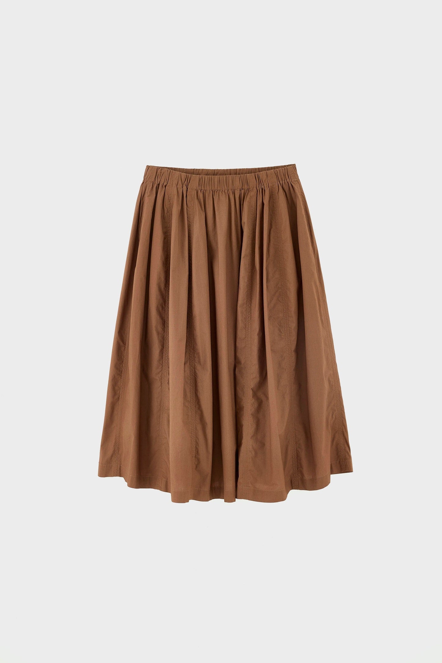 BELLEROSE | Cinley Midi Skirt in Lightweight Cotton - Chocolate