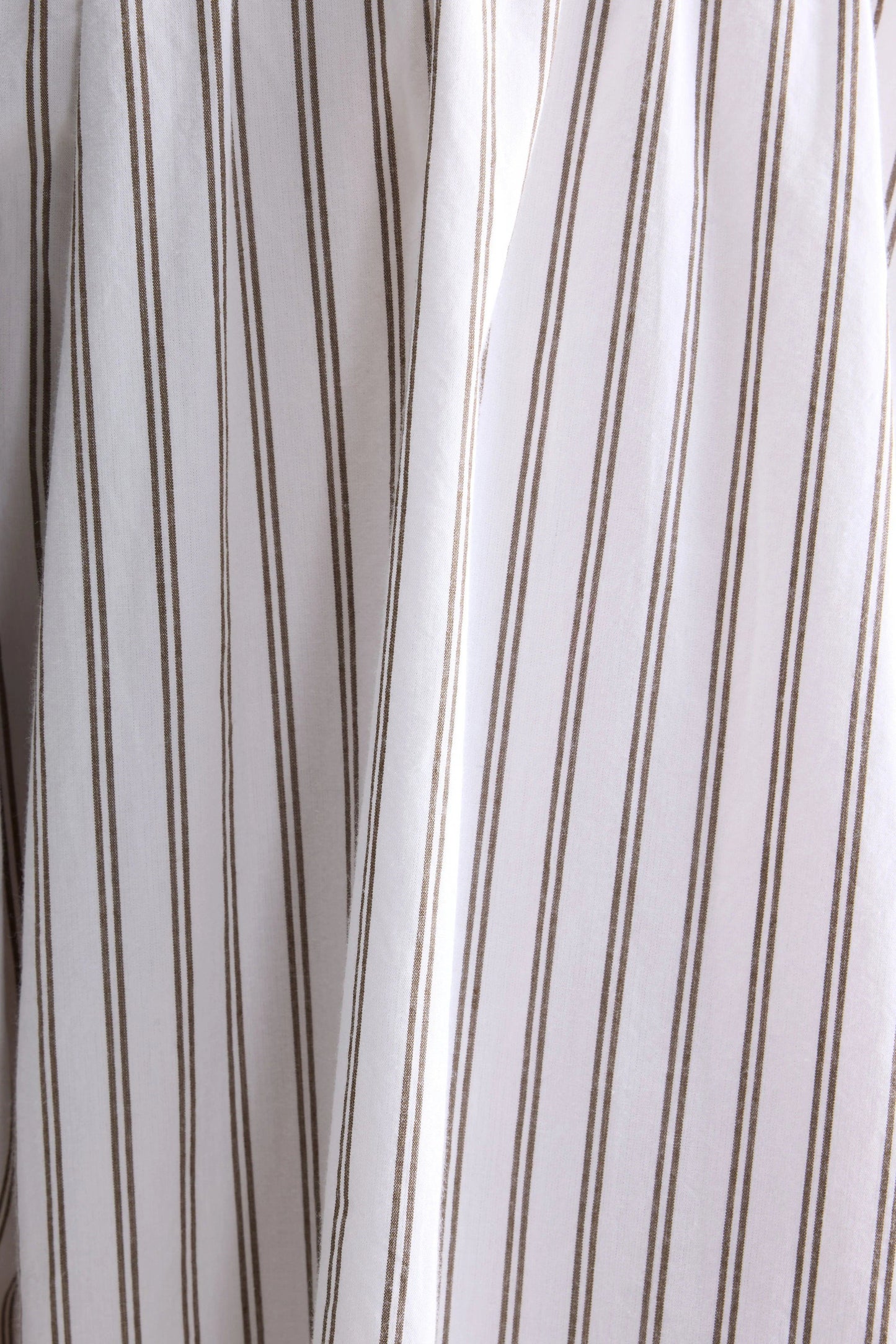 Bellerose | Cinley Stripe Midi Skirt - Khaki Vertical Stripe