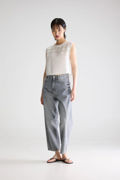 Bellerose | Blouse Donna - Cropped Cotton Eyelet & Lace