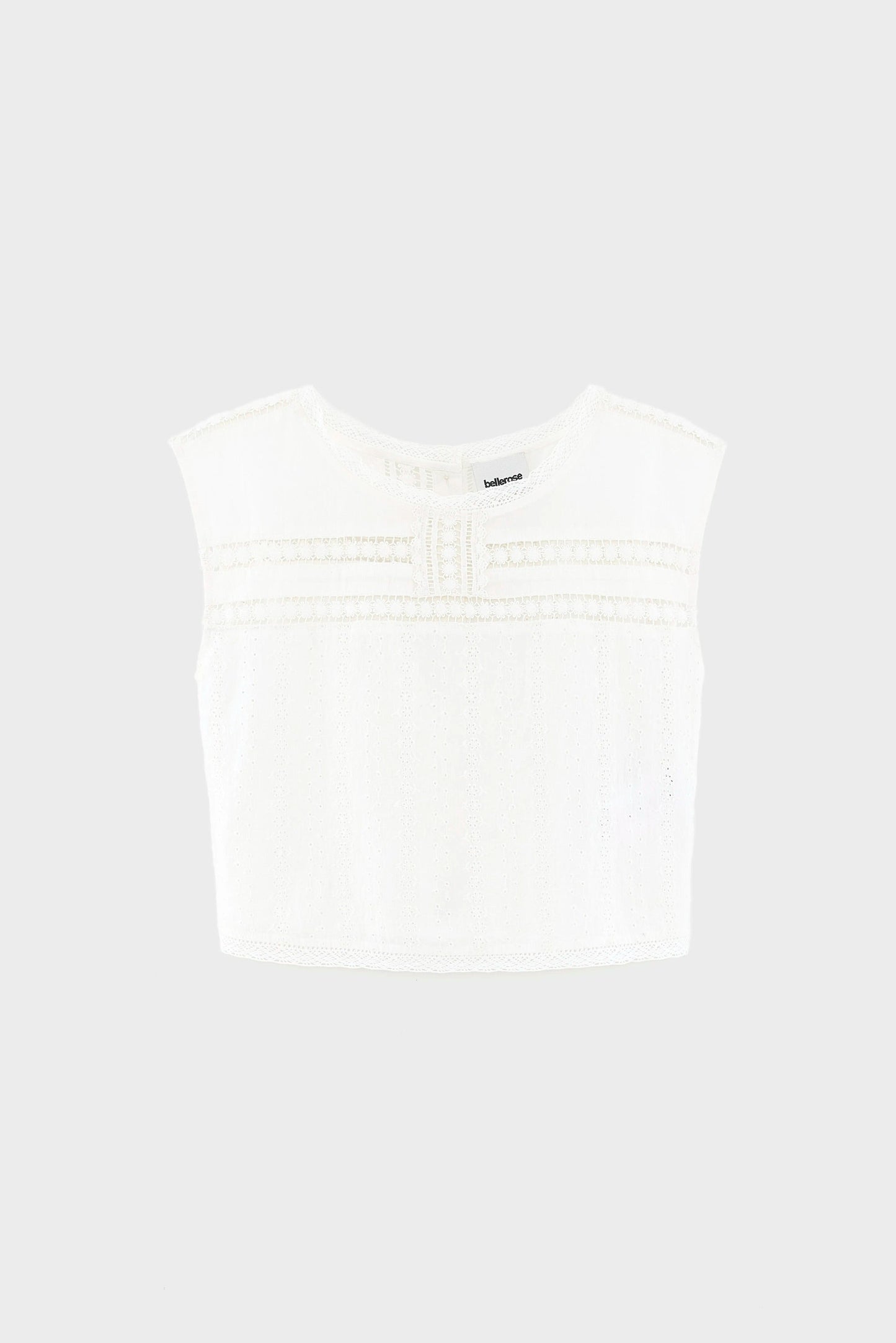 Bellerose | Blouse Donna - Cropped Cotton Eyelet & Lace
