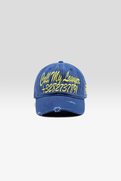 Bellerose | Dooba Embroidered Cap -  Cotton Indigo
