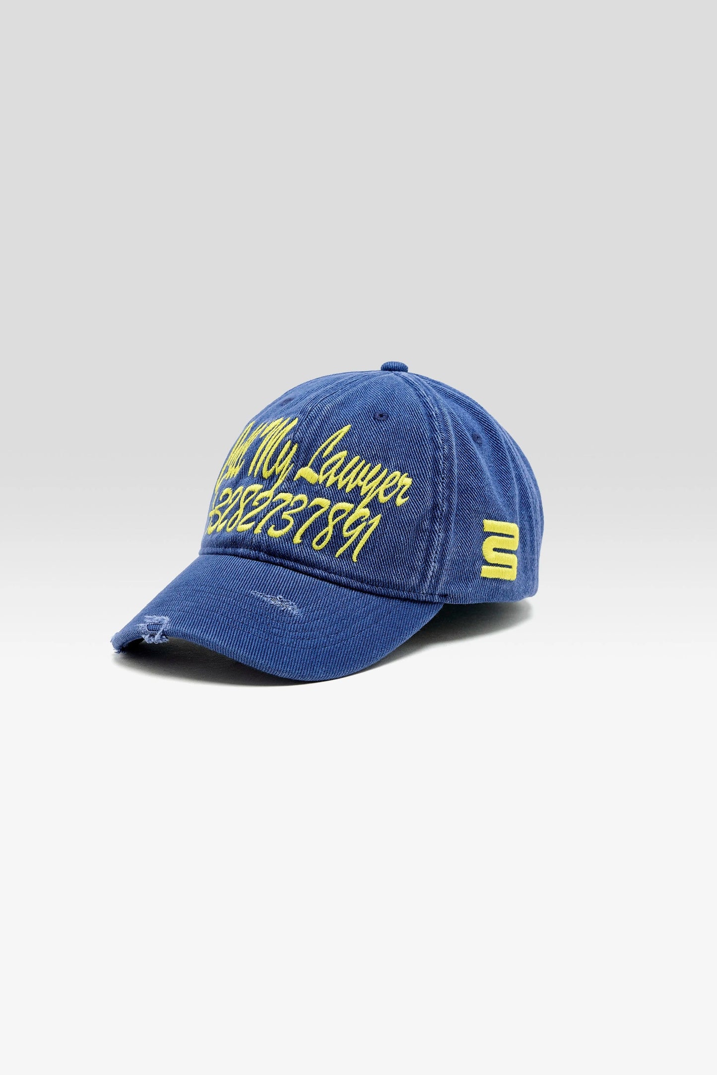 Bellerose | Dooba Embroidered Cap -  Cotton Indigo