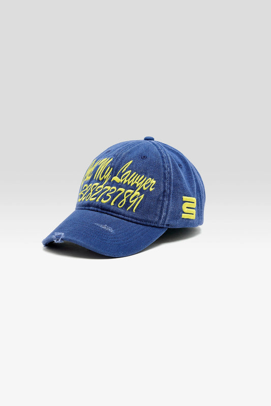 Bellerose | Dooba Embroidered Cap - Cotton Indigo