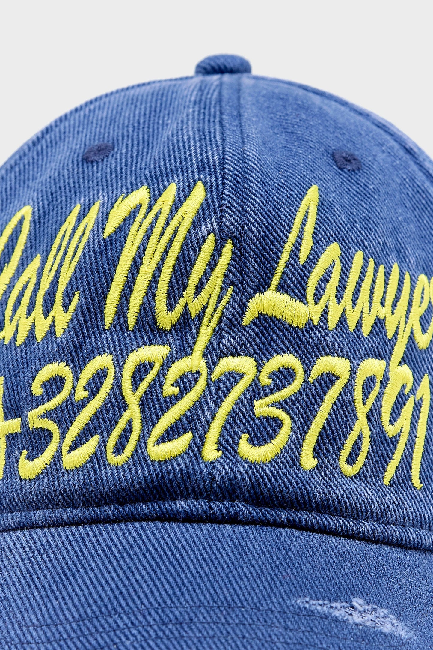 Bellerose | Dooba Embroidered Cap -  Cotton Indigo