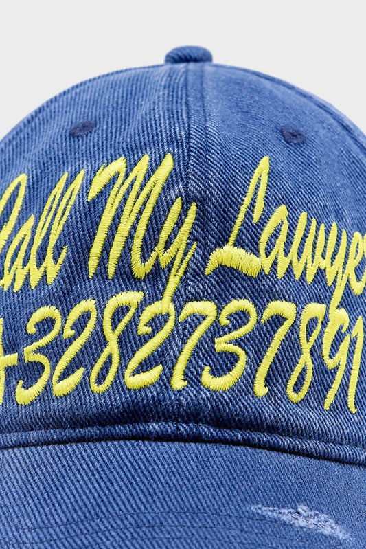 Bellerose | Dooba Embroidered Cap - Cotton Indigo