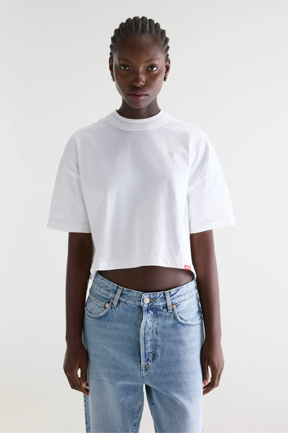 Bellerose | Fan Cropped Cotton T-Shirt - White