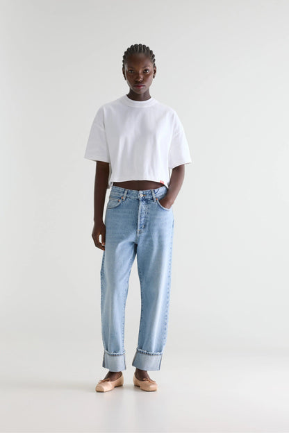 Bellerose | Fan Cropped Cotton T-Shirt - White