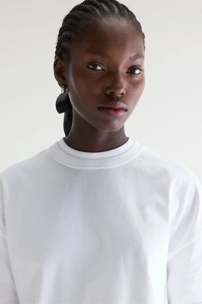 Bellerose | Fan Cropped Cotton T-Shirt - White