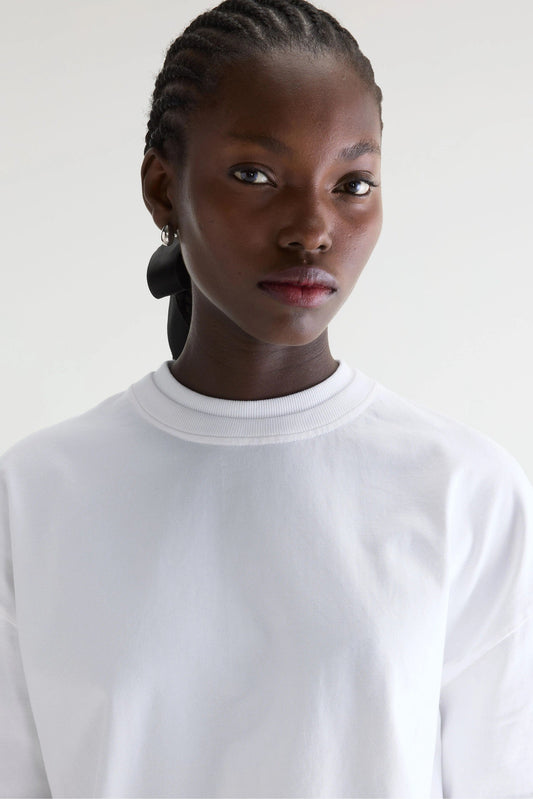 Bellerose | Fan Cropped Cotton T-Shirt - White